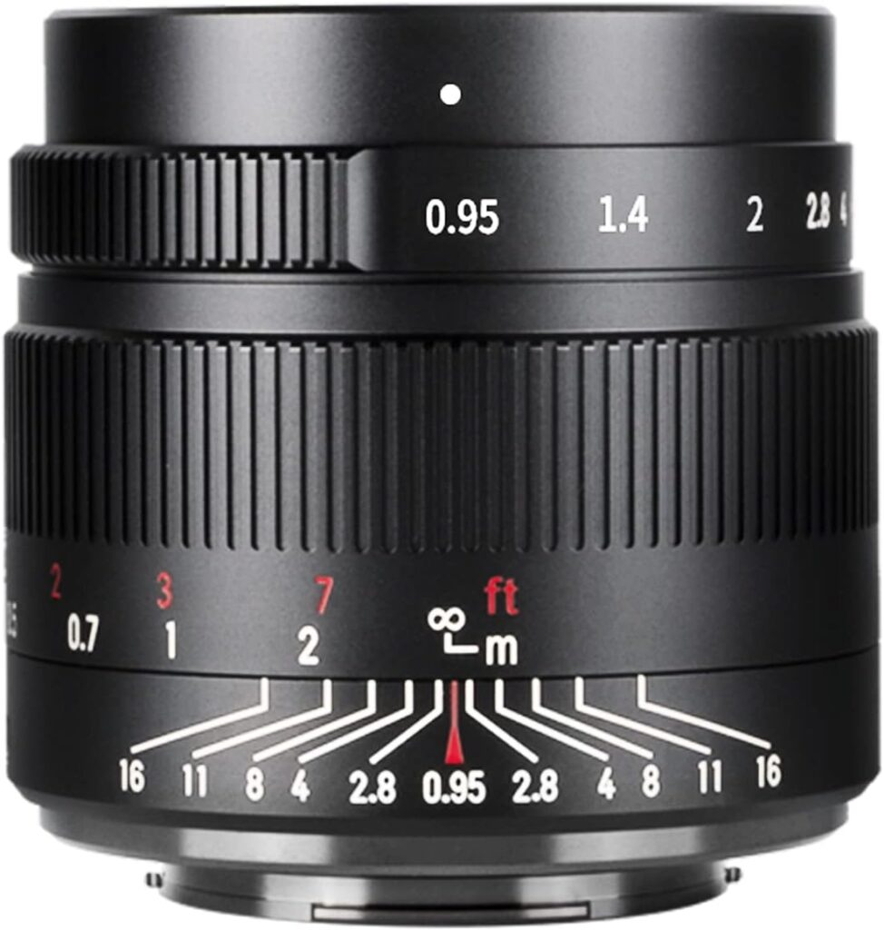 7artisans Lente APS-C de abertura grande 35 mm f0.95 compatível com câmeras Nikon Z 